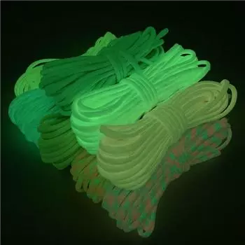 5 ярдов, 4 мм, 7 сердечников, светящаяся веревка, нейлоновый ремешок, веревка для скалолазания, оборудование для выживания в кемпинге 01