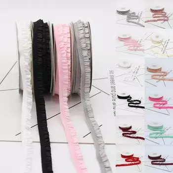 5 ярдов DIY браслет головной убор подарочная коробка тканая плиссированная эластичная лента с бантом и рюшами 1