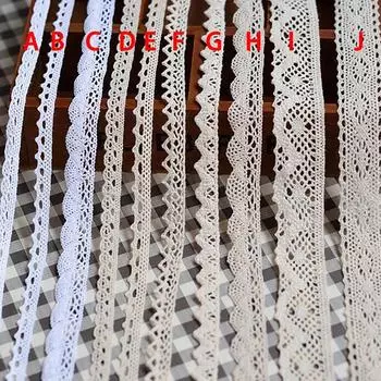 5 ярдов, отделка своими руками, хлопчатобумажная кружевная ткань, лента, швейная ручная работа, подарок для рукоделия A