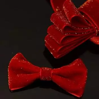 5 ярдов рождественской бархатной ленты новогодней красной праздничной ленты банты подарочной коробки упаковочная лента праздничная сцена 10/16/20/25/38 мм 5 yards