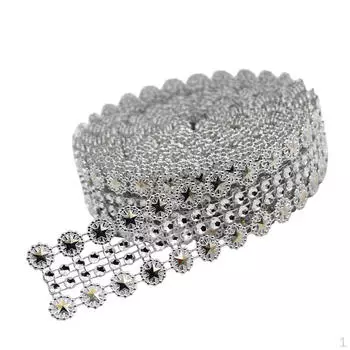 5 ярдов сетка из ленты со стразами для украшения свадебного торта своими руками, вечеринки, декора для детского душа,