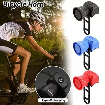 5 режимов велосипедный электрический звонок клаксон велосипедный USB зарядка горные аксессуары противоугонные дорожные Mo G4D7 Charging Type Black-1pc