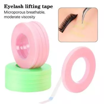 5 Rolls 4mm Lash Extension Tape Pink And Green Eyelash Extension Tape Breathable Professional Eyelashes Supplies Accessorie розовый