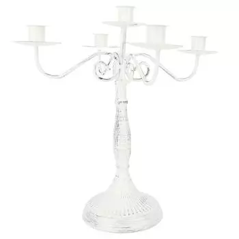 5-рожковый металлический канделябр, нержавеющий, влагостойкий, железный подсвечник, декоративный, роскошный подсвечник