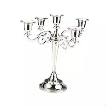 5-рукавный канделябр, подсвечник, европейская подставка для свечей, подсвечник для юбилея, отеля, дня святого Валентина золотистый