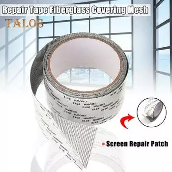 5 рулонов ленты для ремонта экрана, устойчивая к разрыву сетка из стекловолокна, прочная клейкая лента для ремонта окон, дверей, черный, серый, белый цвет, ремонт сетки для дверей чёрный