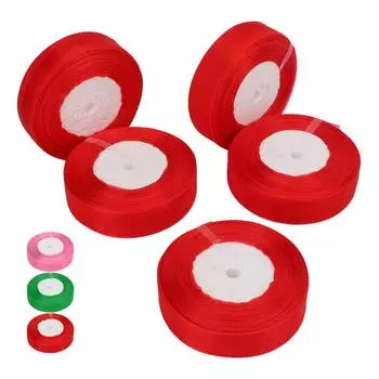 5 рулонов общей длиной 245 ярдов подарочная блестящая лента шириной 2,5 см полиэстеровая металлическая блестящая лента подарочная лента Green