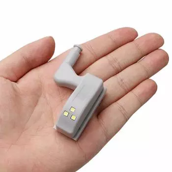 5 шт., 0,3 Вт, светодиодный шарнир для шкафа, светодиодный датчик, ночник, выключатель двери шкафа, лампа