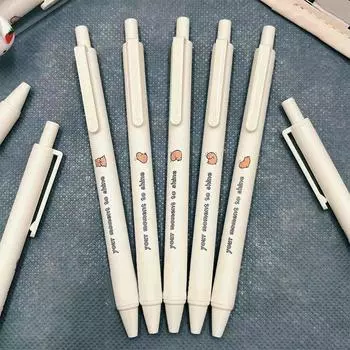 5 шт. 0,5 мм симпатичная гелевая ручка Capybara черные чернильные ручки ручка для подписи инструмент для письма школьные канцелярские принадлежности для студентов канцелярские принадлежности 5PCS