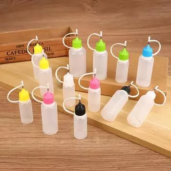 5 шт. 10/20/30 мл многоразовые пластиковые керамические гончарные инструменты сжимаемая игла бутылка точка линия инструменты для самостоятельной работы с полимерной глиной подарки 20ml зелёный