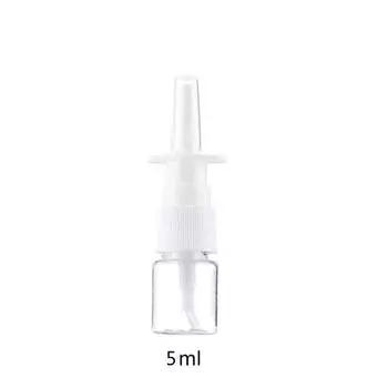 5 шт. 10 мл/20 мл/30 мл белые пустые пластиковые флаконы для назального спрея, распылитель-туман, спрей для носа, многоразовый флакон для медицинской упаковки