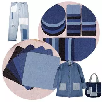 5 шт./10 шт. сумка, железные наклейки, липкие железные джинсы, одежда, джинсовые нашивки, починка, сделай сам, моющиеся 5PCS S