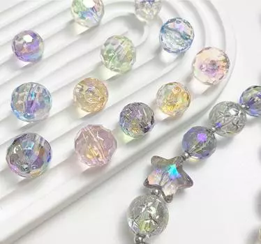5 шт. 12*17,5 мм красочные круглые акриловые прозрачные бусины «сделай сам», ювелирные аксессуары из бисера about 12*17.5mm фиолетовый