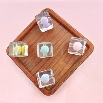 5 шт. 12 мм прозрачные модные сэндвич-акриловые свободные квадратные бусины для изготовления ювелирных изделий своими руками браслет брелок ювелирные аксессуары about 12mm оранжевый