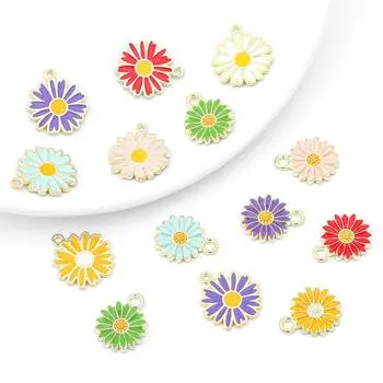 5 шт. 13/16 мм цветные подвески из медного сплава для изготовления ювелирных изделий, ожерелья, браслета, серег 13mm 5pcs зелёный