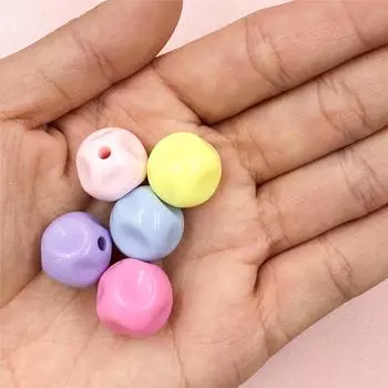 5 шт 14,5*15,3 мм модные акриловые гетероморфные бусины для DIY браслета ожерелья подарок креативные материалы ручной работы Beige