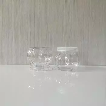 5 шт., 150 мл, банка с тыквой, прозрачная пластиковая банка с крышкой, конфеты, печенье, зерновой чай, контейнер для хранения приправ, кухонные принадлежности 5Pcs