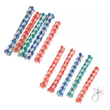 5 шт. 15 см ловушки для пальцев бамбуковые трубки ловушки для пальцев детские игрушки для розыгрышей подарки на вечеринку