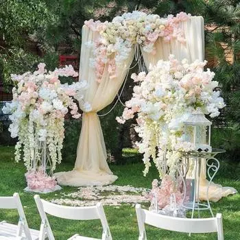 5 шт 187 см подвесные цветы гирлянда искусственные вишневые цветы лозы шелковые вишневые цветы гирлянда на открытом воздухе для свадебной вечеринки домашний сад арка декор шампанского