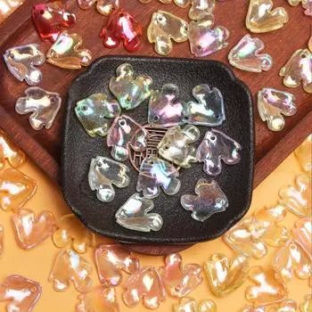 5 шт. 19*18,5 мм акриловые разноцветные лепестки пиона в форме свободных бусин DIY браслет ожерелье изготовление ювелирных изделий ручной работы светло-синий