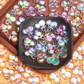 5 шт. 19*18 мм акриловые AB цвета вишни, свободные бусины, модное ожерелье из бисера, браслет, аксессуары на цепочке для мобильного телефона синий