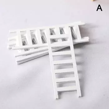 5 шт. 1:12 кукольных домиков, миниатюрная мебель, деревянная лестница, лестница, украшение для дома as the picture