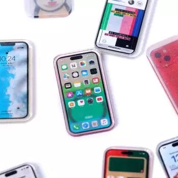 5 шт. 1:12 кукольных миниатюрных мобильных телефонов, имитация смартфона, модель для детей, ролевые игры, игрушки, аксессуары для кукольных домов 5Pcs