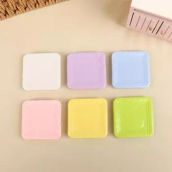 5 шт. 1/12 кукольный домик квадратные обеденные тарелки модель кукольный домик мини кухонные тарелки украшения куклы аксессуары Houde зелёный