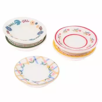 5 шт. 1/12 кукольный домик мини тарелки посуда модель кукольный домик имитация кухонное украшение кукольный домик аксессуары ролевые игры игрушки