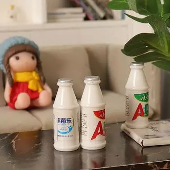 5 шт. 1/12 кукольный домик имитация бутылки молока кукольный домик миниатюрная еда игрушки кукольный домик украшения аксессуары