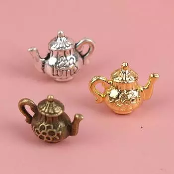 5 шт. 1/12 металлический чайник для воды кукольный домик кухня столовая миниатюрный кукольный домик декор бронзовый