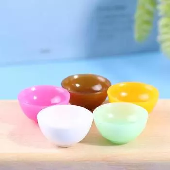 5 шт. 1:12 Миниатюрная круглая чаша для кукольного домика, модель кухонных столовых принадлежностей кофейный