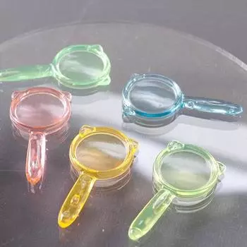 5 шт. 1:12 миниатюрных цветных луп для кукольного домика, мини-лупа, стеклянная модель, детская игрушка для ролевых игр, аксессуары для кукольного домика