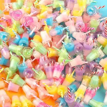 5 шт. 1:12 миниатюрных кукольных домиков, чашка для чая с молоком, цветной стакан для сока, режим детской ролевой игры, игрушка, аксессуары для кукольного дома one size