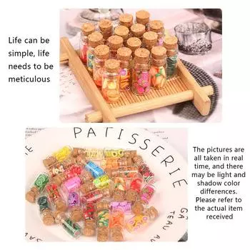 5 шт. 1:12 миниатюрных кукольных домиков, фруктовое ассорти, стеклянная банка, банка из сухофруктов, декоративная игрушка