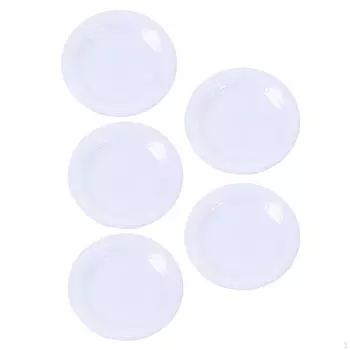 5 шт. 1:12 миниатюрных тарелок для кукольного домика, мини-тарелки для еды, посуда, десерт