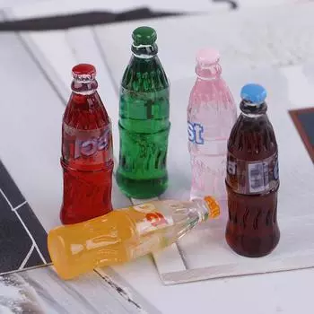 5 шт. 1:12 Миниатюрный кукольный домик с напитками и едой для кукольного домика, кухонные игрушки