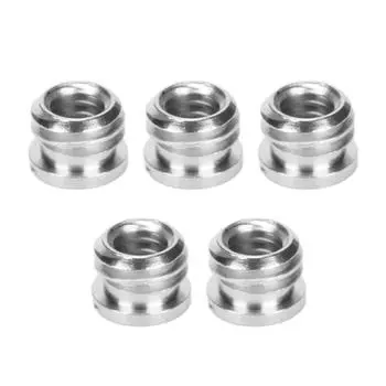 5 шт. 1/4-дюймовый женский на 3/8-дюймовый мужской переходник-винтовой адаптер медный для DSLR SLR камеры монопод-штатив