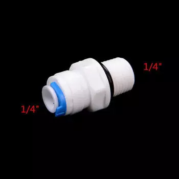 5 шт. 1/4 наружная резьба - 1/4 наружный диаметр трубы обратного осмоса прямой быстрый соединитель