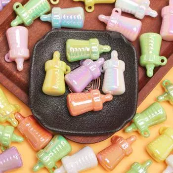 5 шт. 20,8*33,7 мм акриловые бутылочки для кормления свободные бусины модные ювелирные аксессуары DIY материал ручной работы фиолетовый