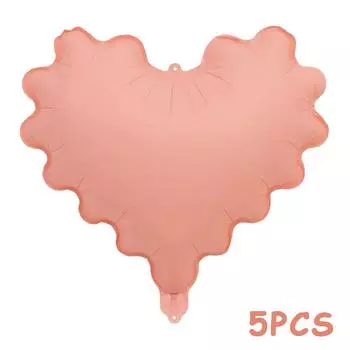 5 шт. 20-дюймовые воздушные шары из алюминиевой пленки в форме волны и сердца с надписью Love, декор для сцены на День святого Валентина, свадьбу, день рождения, принадлежности для вечеринки