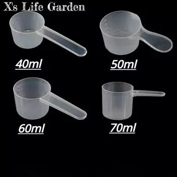 5 шт. 20 г ложка в индивидуальной упаковке 40 мл Плоская мерная ложка со шкалой 20 г Прозрачная пластиковая мерная ложка 40 мл