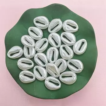 5 шт./20 шт. звезда белая ракушка сердце имитация жемчуга акриловые бусины для изготовления ювелирных изделий DIY кулон браслет ожерелье ювелирный аксессуар