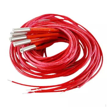 5 шт. 24 В 40 Вт 6 x 20 мм одноконцевая нагревательная трубка 1 м для принтера