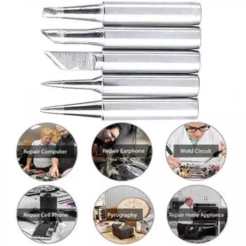 5 шт. 2,4D+3C+I+B+K электрические наконечники для паяльника, набор головок для паяльника, инструмент «сделай сам»