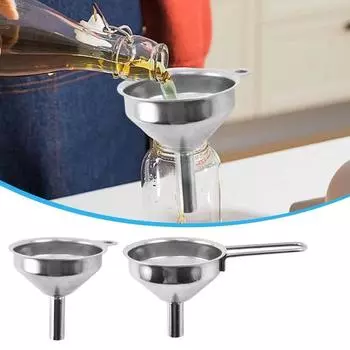 5 шт. 304 нержавеющая сталь воронка для масла и жидкости широкое горло винная воронка кухонный инструмент Long Handle