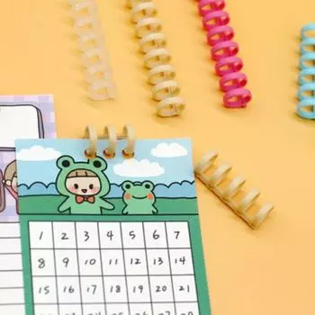 5 шт., 30 отверстий, пластиковые переплетные кольца, пружинные спиральные кольца, канцелярские товары onesize