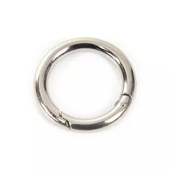 5 шт 35 мм круглая металлическая застежка круглый зажим крючок для улицы серебряный