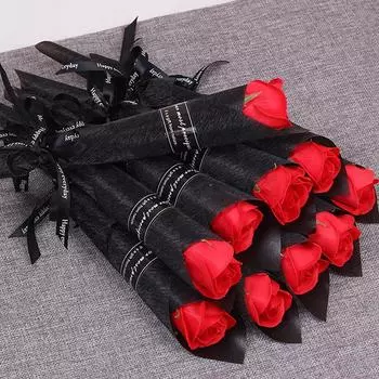 5 шт. 35 см искусственные цветы мыльные розы букет искусственные цветы растения свадьба день рождения фестиваль вечеринка украшение домашнего стола подарки