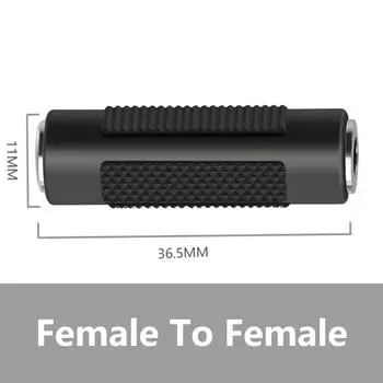 5 шт. 3,5 мм гнездо на 3,5 мм гнездо стерео разъем соединитель адаптер аудио кабель удлинитель для наушников автомобильный MP3 5PCS